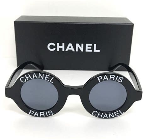 vintage chanel logo frame sunglasses|chanel sunglasses sale clearance.